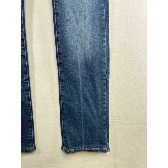 A.n.a Vintage Low Rise Bootcut Dark Wash Jeans - Size 2 Denim Normcore Classic - Picture 5 of 9
